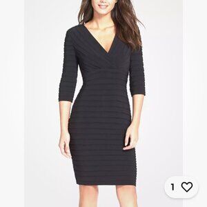 American Living Black Shutter Pleat Sheath Dress - 4